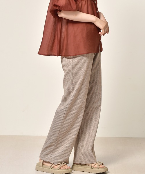 RETRO GIRL（レトロガール）の「ジャガード柄パンツ（その他パンツ・レディース・ブラック/ダークブラウン/ベージュ/アイボリー・FREE）」の21枚目の写真