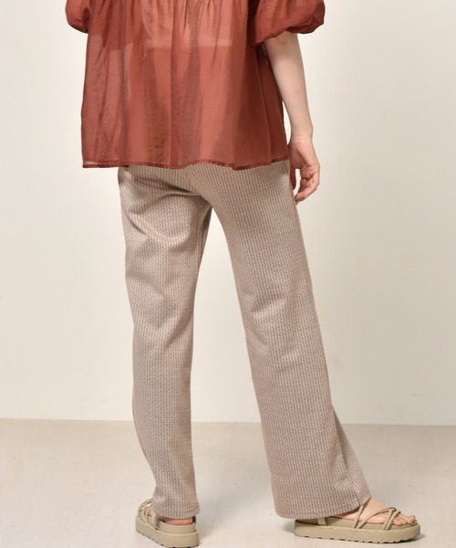 RETRO GIRL（レトロガール）の「ジャガード柄パンツ（その他パンツ・レディース・ブラック/ダークブラウン/ベージュ/アイボリー・FREE）」の22枚目の写真