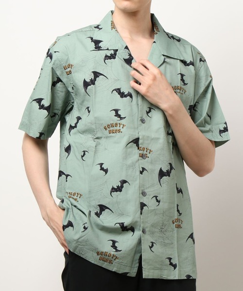 海外最新 schott（ショット）の「Schott/ショット/半袖ハワイアンシャツ トップス