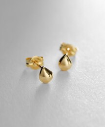 K18ペアシェイプ スタッドピアス