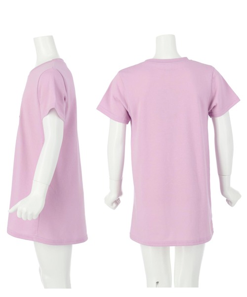 ANAP kids(アナップキッズ)の「羽ハートスパンコールチュニック(Tシャツ/カットソー・キッズ・ラベンダー/オフホワイト/サックスブルー・L/S/M)」の5枚目の写真