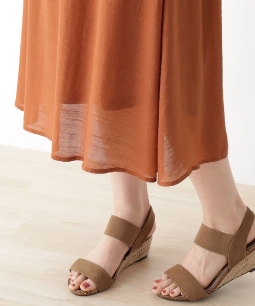 DRESKIP(ドレスキップ)の「◆バンドカラーフレアーワンピース(ワンピース・レディース・グレー系その他/カーキ/ダークオレンジ・02/03/04)」の6枚目の写真