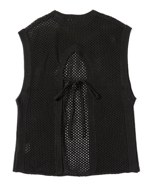 Ray BEAMS（レイビームス）の「Ray BEAMS / メッシュ バックリボン ベスト（ベスト・レディース・ライトブルー/ブラック・ONE SIZE）」の14枚目の写真