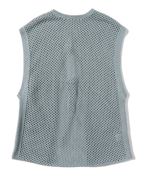 Ray BEAMS（レイビームス）の「Ray BEAMS / メッシュ バックリボン ベスト（ベスト・レディース・ライトブルー/ブラック・ONE SIZE）」の19枚目の写真