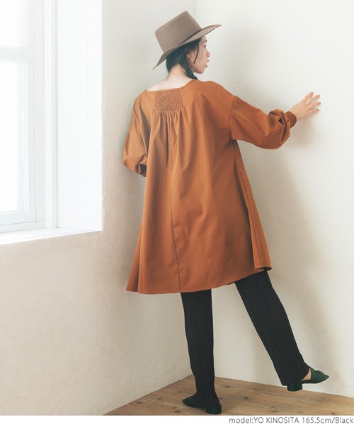 coca(coca)(コカ)の「ランダムプリーツゆるレギンス(レギンス/スパッツ・レディース・ブラック/ベージュ/グリーン/オレンジ・SHORT/LONG/M/L)」の12枚目の写真