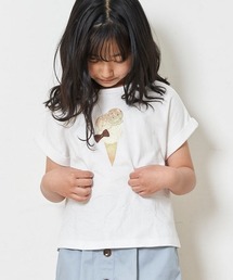 a.v.v（アーヴェヴェ）の「[140-150]【数量限定/アイスタッチ】サーティワン×a.v.vコラボ アイスモチーフＴシャツ（Tシャツ/カットソー・キッズ）」