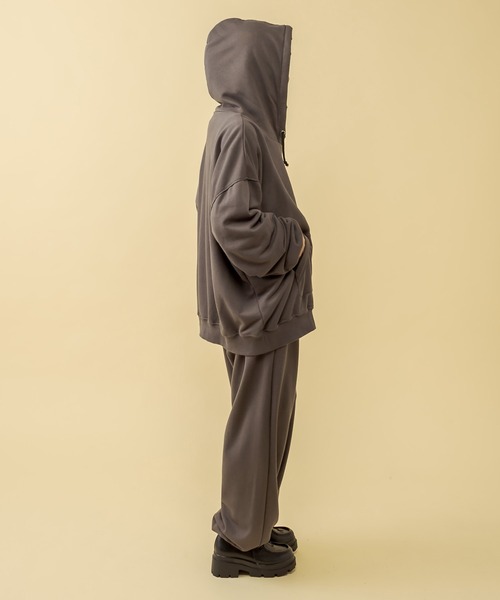 RASVOA（ラスボア）の「【セットアップ着用可】ビンテージダメージスウェットパンツ（スウェットパンツ・レディース・チャコールグレー/グリーン/グレイッシュベージュ・FREE）」の22枚目の写真