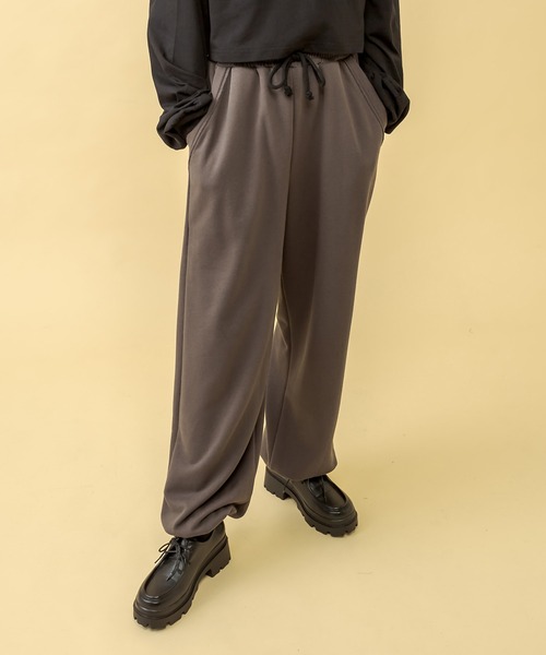 RASVOA（ラスボア）の「【セットアップ着用可】ビンテージダメージスウェットパンツ（スウェットパンツ・レディース・チャコールグレー/グリーン/グレイッシュベージュ・FREE）」の13枚目の写真