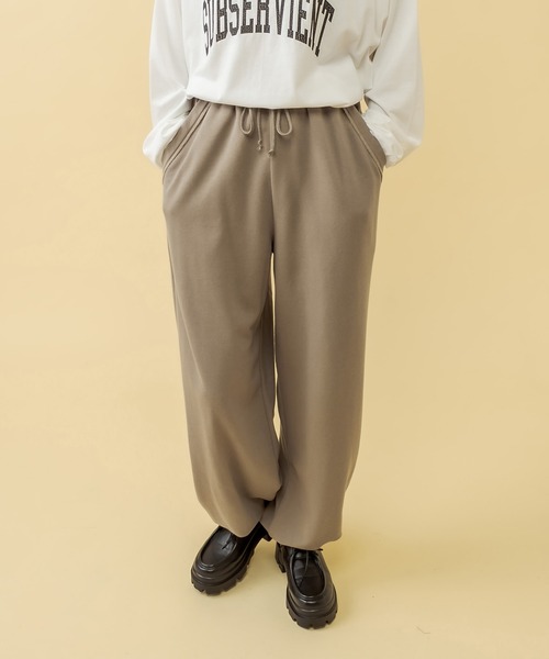 RASVOA（ラスボア）の「【セットアップ着用可】ビンテージダメージスウェットパンツ（スウェットパンツ・レディース・チャコールグレー/グリーン/グレイッシュベージュ・FREE）」の16枚目の写真