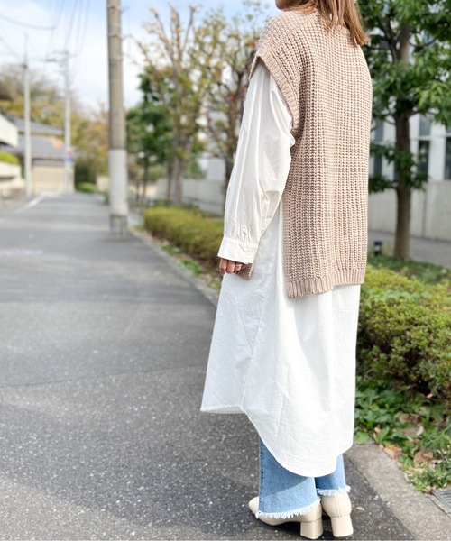 Per sist ence(パーシエンス)の「Per sist ence/パーシエンス ブロードロングシャツワンピース(シャツ/ブラウス・レディース・ホワイト・FREE)」の9枚目の写真