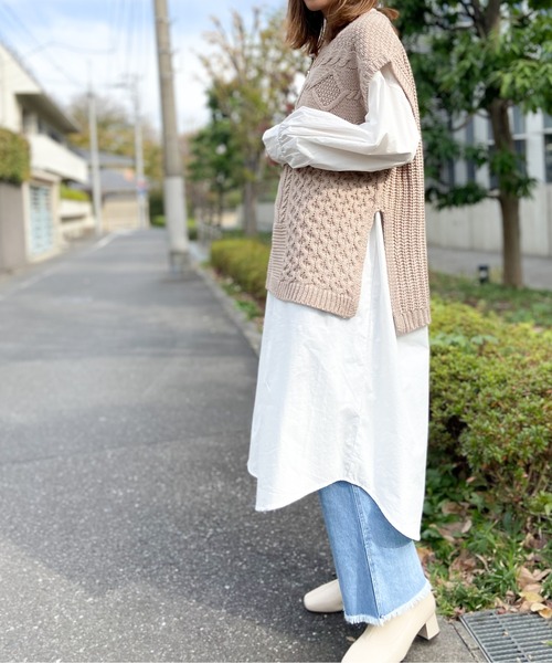 Per sist ence(パーシエンス)の「Per sist ence/パーシエンス ブロードロングシャツワンピース(シャツ/ブラウス・レディース・ホワイト・FREE)」の5枚目の写真