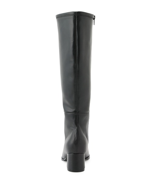 Juze（ジュゼ）の「スクエアトゥストレッチロングブーツ（ブーツ・レディース・ブラック/ホワイト系その他・L/M/S）」の13枚目の写真