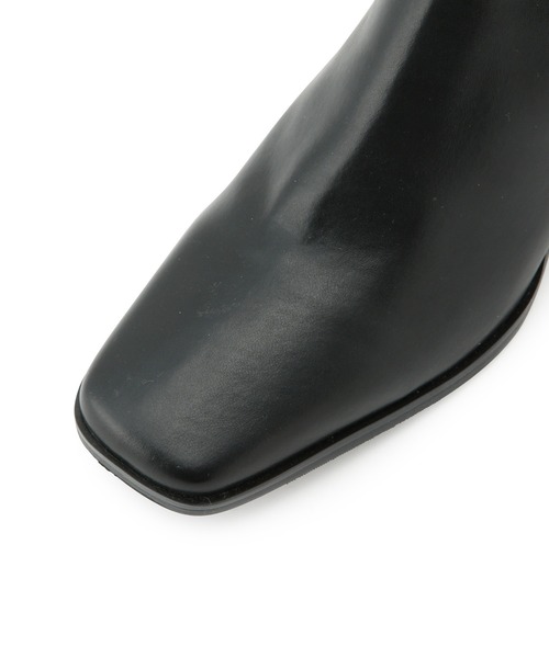 Juze（ジュゼ）の「スクエアトゥストレッチロングブーツ（ブーツ・レディース・ブラック/ホワイト系その他・L/M/S）」の19枚目の写真