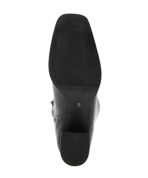 Juze（ジュゼ）の「スクエアトゥストレッチロングブーツ（ブーツ・レディース・ブラック/ホワイト系その他・L/M/S）」の22枚目の写真