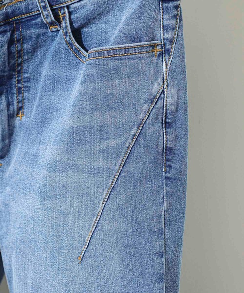 STUDIOUS SELECT(ステュディオスセレクト)の「【NUMBER(N)INE】別注スキニーデニムパンツ(デニムパンツ・メンズ・インディゴブルー/ブラック系その他2/ブラック/サックスブルー・2/1/3)」の13枚目の写真