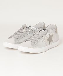 2STAR | 【日本別注】2STAR /ツースター/レザースニーカー/SILVER(スニーカー)