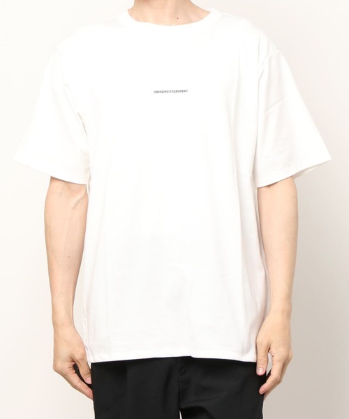 DRESSEDUNDRESSED（ドレスドアンドレスド）の「Invert Logo Text Embroidery T-Shirt（Tシャツ/カットソー・メンズ・ホワイト/ブラック・4/3/2）」の22枚目の写真