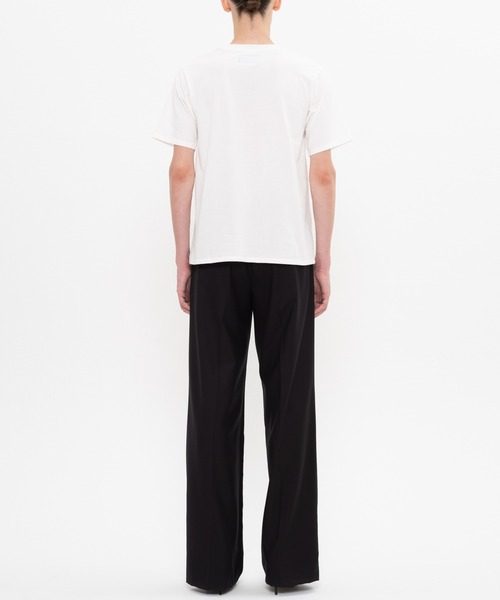 DRESSEDUNDRESSED（ドレスドアンドレスド）の「Invert Logo Text Embroidery T-Shirt（Tシャツ/カットソー・メンズ・ホワイト/ブラック・4/3/2）」の17枚目の写真