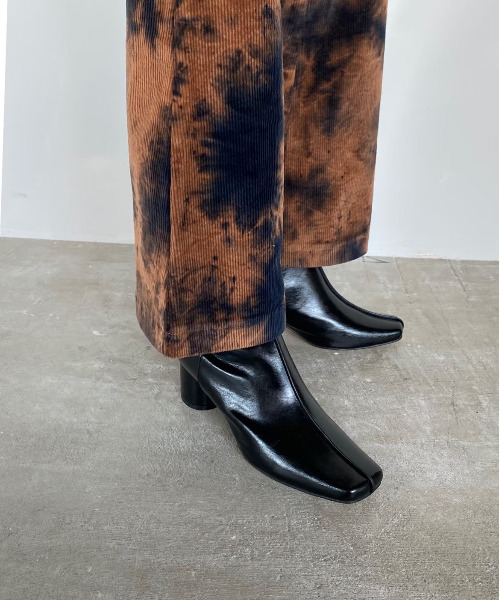 SANSeLF(サンセルフ)の「【SANSeLF】 Se fake leather boots sans21a002(ブーツ・レディース・ブラック/オレンジ/アイボリー・40/38/39/36/37)」の1枚目の写真