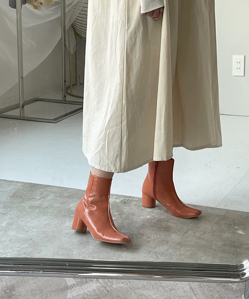 SANSeLF(サンセルフ)の「【SANSeLF】 Se fake leather boots sans21a002(ブーツ・レディース・ブラック/オレンジ/アイボリー・40/38/39/36/37)」の5枚目の写真