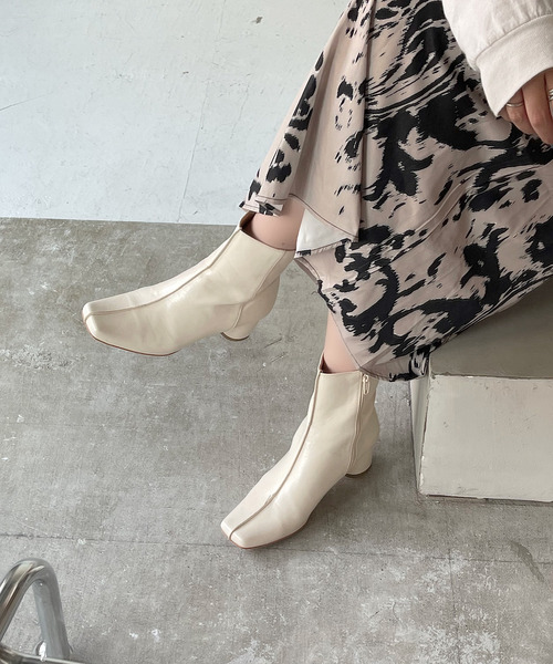 SANSeLF(サンセルフ)の「【SANSeLF】 Se fake leather boots sans21a002(ブーツ・レディース・ブラック/オレンジ/アイボリー・40/38/39/36/37)」の6枚目の写真