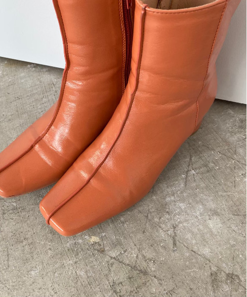 SANSeLF(サンセルフ)の「【SANSeLF】 Se fake leather boots sans21a002(ブーツ・レディース・ブラック/オレンジ/アイボリー・40/38/39/36/37)」の14枚目の写真