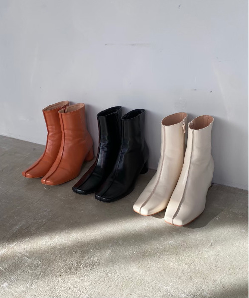 SANSeLF(サンセルフ)の「【SANSeLF】 Se fake leather boots sans21a002(ブーツ・レディース・ブラック/オレンジ/アイボリー・40/38/39/36/37)」の16枚目の写真