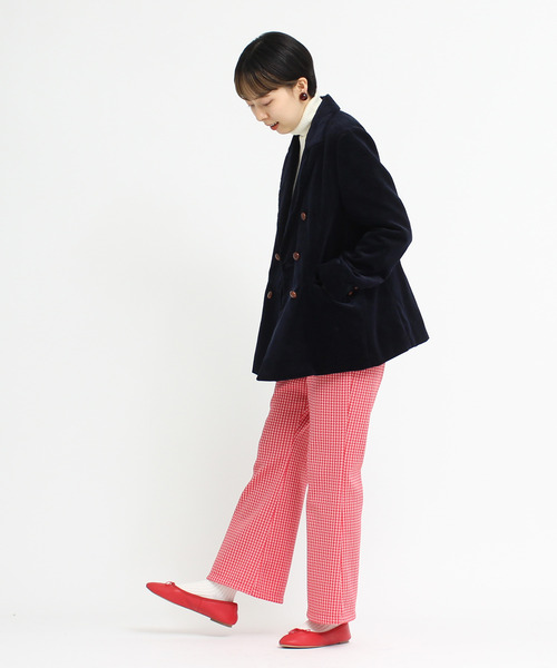 CHILD WOMAN(チャイルドウーマン)の「ギンガムJAQ フレアパンツ(その他パンツ・レディース・ブラウン/レッド・38/36)」の15枚目の写真