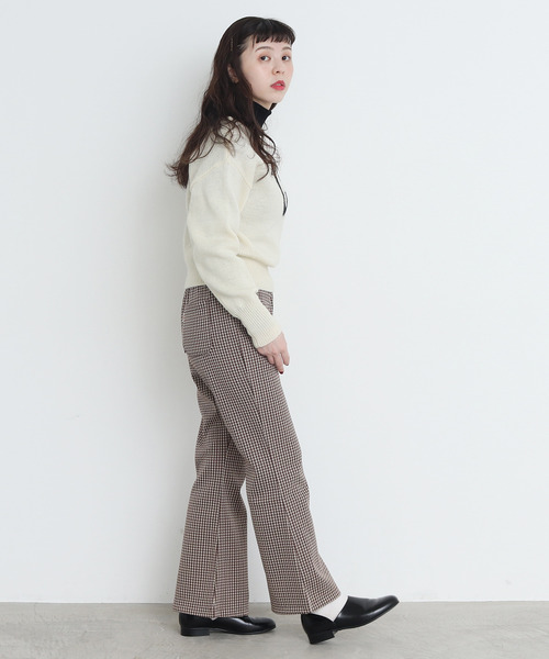 CHILD WOMAN(チャイルドウーマン)の「ギンガムJAQ フレアパンツ(その他パンツ・レディース・ブラウン/レッド・38/36)」の22枚目の写真