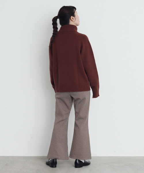 CHILD WOMAN(チャイルドウーマン)の「ギンガムJAQ フレアパンツ(その他パンツ・レディース・ブラウン/レッド・38/36)」の4枚目の写真