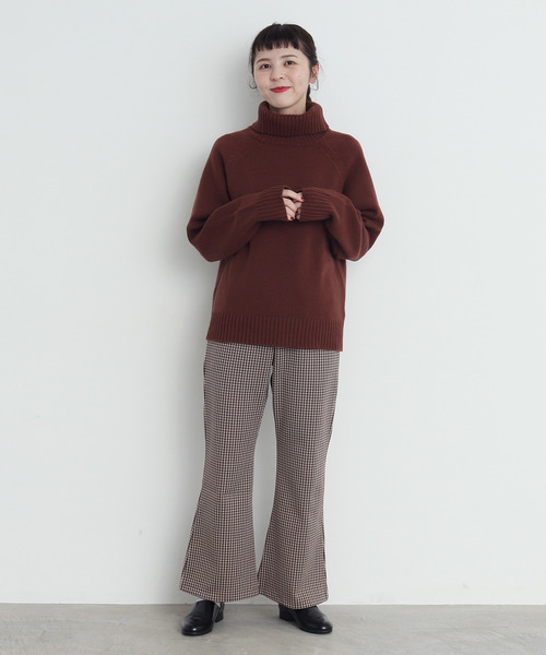 CHILD WOMAN(チャイルドウーマン)の「ギンガムJAQ フレアパンツ(その他パンツ・レディース・ブラウン/レッド・38/36)」の7枚目の写真