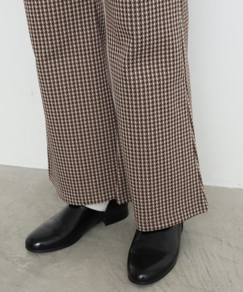 CHILD WOMAN(チャイルドウーマン)の「ギンガムJAQ フレアパンツ(その他パンツ・レディース・ブラウン/レッド・38/36)」の14枚目の写真