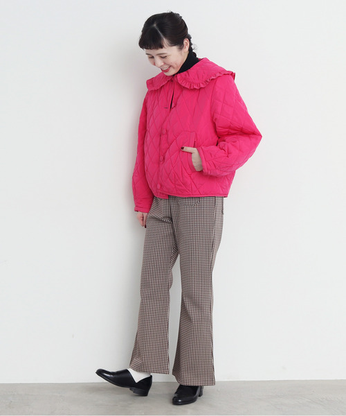 CHILD WOMAN(チャイルドウーマン)の「ギンガムJAQ フレアパンツ(その他パンツ・レディース・ブラウン/レッド・38/36)」の6枚目の写真