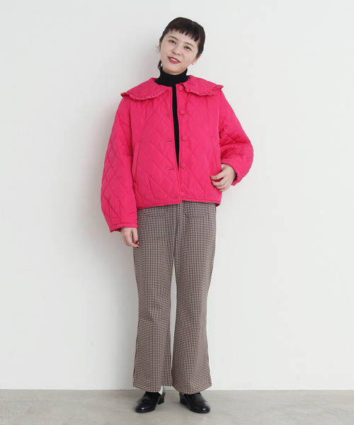 CHILD WOMAN(チャイルドウーマン)の「ギンガムJAQ フレアパンツ(その他パンツ・レディース・ブラウン/レッド・38/36)」の12枚目の写真