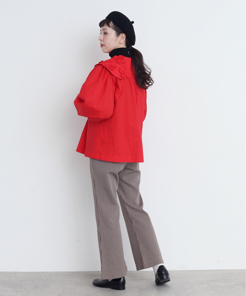 CHILD WOMAN(チャイルドウーマン)の「ギンガムJAQ フレアパンツ(その他パンツ・レディース・ブラウン/レッド・38/36)」の16枚目の写真