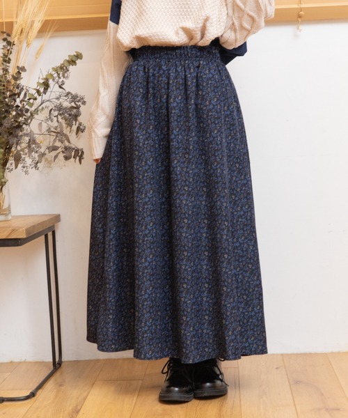 Mysa&Liina(ミーサリーナ)の「レトロフラワースカート(スカート・レディース・ブラック/ベージュ・M)」の22枚目の写真