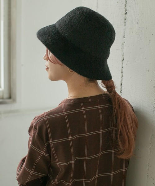ITEMS URBANRESEARCH（アイテムズ アーバンリサーチ）の「ファーハット（ハット・レディース・ベージュ/ブラック/オフホワイト・-）」の3枚目の写真