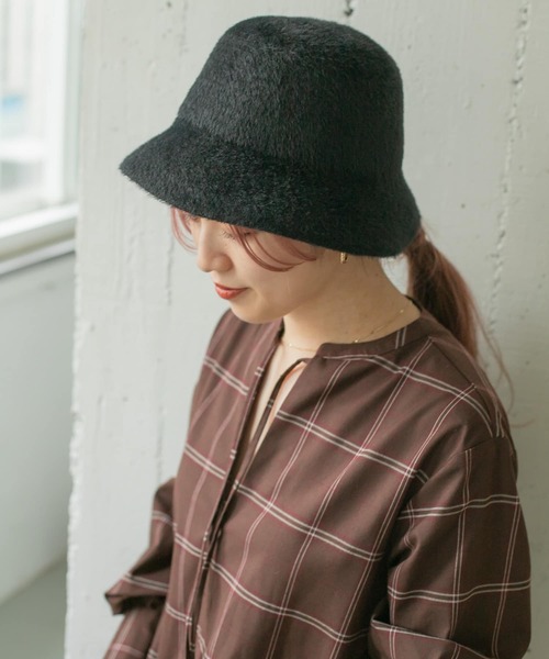 ITEMS URBANRESEARCH（アイテムズ アーバンリサーチ）の「ファーハット（ハット・レディース・ベージュ/ブラック/オフホワイト・-）」の10枚目の写真