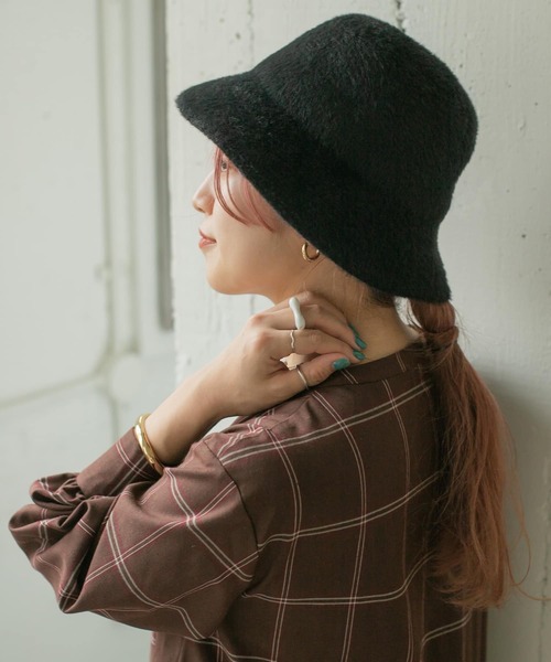 ITEMS URBANRESEARCH（アイテムズ アーバンリサーチ）の「ファーハット（ハット・レディース・ベージュ/ブラック/オフホワイト・-）」の19枚目の写真