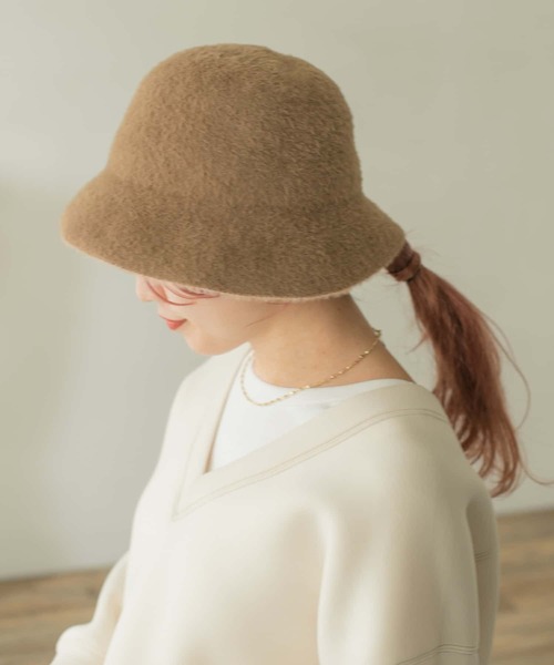 ITEMS URBANRESEARCH（アイテムズ アーバンリサーチ）の「ファーハット（ハット・レディース・ベージュ/ブラック/オフホワイト・-）」の11枚目の写真