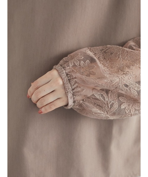 RAY CASSIN FAVORI（レイカズンフェバリ）の「・RAY CASSIN 刺繍レーススリーブブラウス＊（シャツ/ブラウス・レディース・アイボリー/モカ/ブラック・FREE）」の14枚目の写真