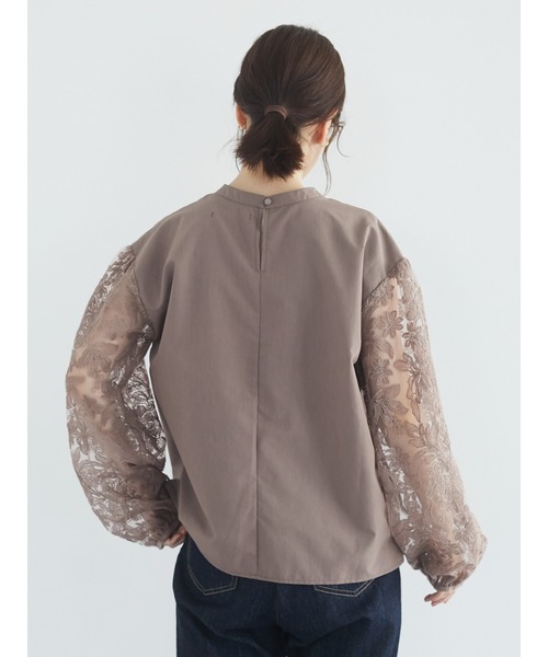 RAY CASSIN FAVORI（レイカズンフェバリ）の「・RAY CASSIN 刺繍レーススリーブブラウス＊（シャツ/ブラウス・レディース・アイボリー/モカ/ブラック・FREE）」の11枚目の写真