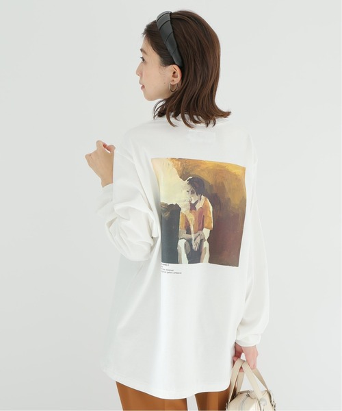 JOHN MASON SMITH（ジョンメイソンスミス）の「【JOHN MASON SMITH /ジョン メイソン スミス】フォトロングスリーブTシャツ（Tシャツ/カットソー・レディース・ブラック/ブラウン/グリーン・FREE）」の5枚目の写真