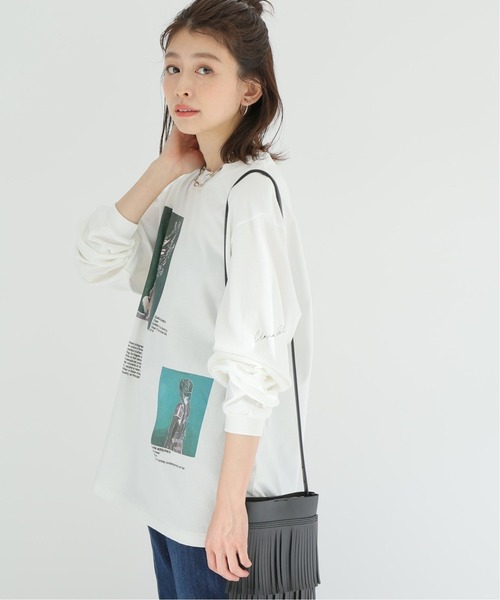 JOHN MASON SMITH（ジョンメイソンスミス）の「【JOHN MASON SMITH /ジョン メイソン スミス】フォトロングスリーブTシャツ（Tシャツ/カットソー・レディース・ブラック/ブラウン/グリーン・FREE）」の10枚目の写真