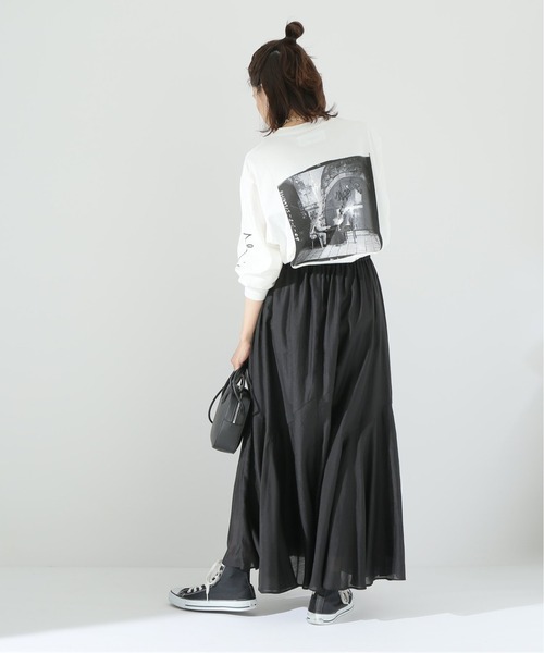 JOHN MASON SMITH（ジョンメイソンスミス）の「【JOHN MASON SMITH /ジョン メイソン スミス】フォトロングスリーブTシャツ（Tシャツ/カットソー・レディース・ブラック/ブラウン/グリーン・FREE）」の19枚目の写真