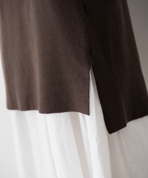 Pierrot（ピエロ）の「ミラノリブVネックニットベスト（ベスト・レディース・アイボリー/ブラック/ダークブラウン・M/L）」の20枚目の写真