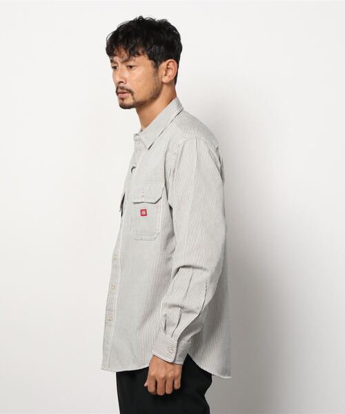 Dickies(ディッキーズ)の「Dickies ディッキーズ 長袖ツイルワークシャツ(シャツ/ブラウス・メンズ・ホワイト/ブラック/ネイビー・L/M/XL)」の6枚目の写真