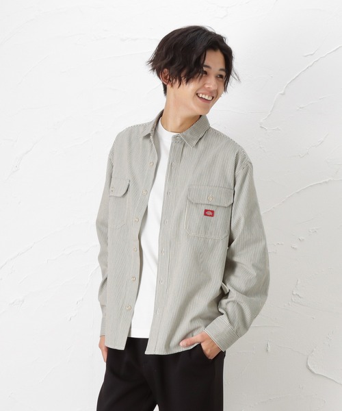 Dickies(ディッキーズ)の「Dickies ディッキーズ 長袖ツイルワークシャツ(シャツ/ブラウス・メンズ・ホワイト/ブラック/ネイビー・L/M/XL)」の15枚目の写真