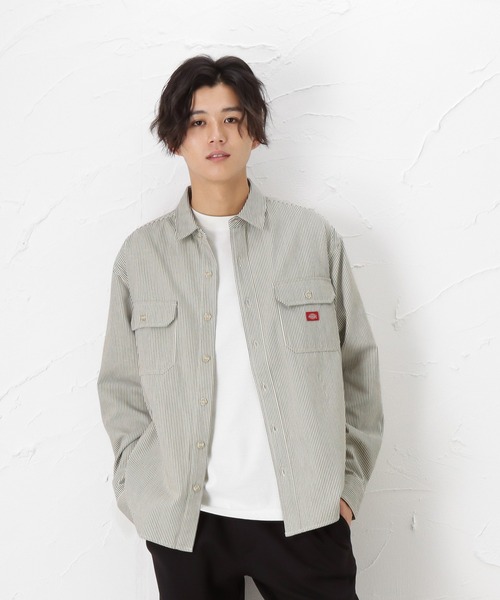 Dickies(ディッキーズ)の「Dickies ディッキーズ 長袖ツイルワークシャツ(シャツ/ブラウス・メンズ・ホワイト/ブラック/ネイビー・L/M/XL)」の16枚目の写真