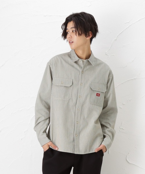 Dickies(ディッキーズ)の「Dickies ディッキーズ 長袖ツイルワークシャツ(シャツ/ブラウス・メンズ・ホワイト/ブラック/ネイビー・L/M/XL)」の18枚目の写真